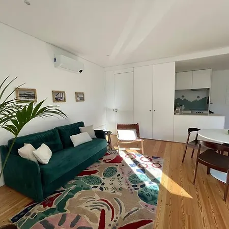 With Balcony In The Center Of Apartment Porto